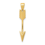 Load image into Gallery viewer, 14k Yellow Gold Arrow Pendant Charm
