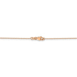 Load image into Gallery viewer, 14K Rose Gold 0.8mm Diamond Cut Cable Bracelet Anklet Choker Necklace Pendant Chain
