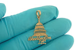Φόρτωση εικόνας στο εργαλείο προβολής Συλλογής, 14k Yellow Gold Washington DC Capitol Building Pendant Charm
