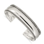 將圖片載入圖庫檢視器 925 Sterling Silver Antique Style Cuff Bangle Bracelet
