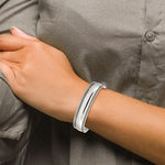 이미지를 갤러리 뷰어에 로드 , 925 Sterling Silver Antique Style Cuff Bangle Bracelet
