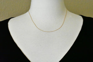 14K Rose Gold 0.7mm Rope Bracelet Anklet Choker Necklace Pendant Chain