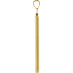 Indlæs billede til gallerivisning 14K Yellow Gold Bezel Screw Top Coin Frame Pendant for 41 x 24 mm Gold Bar
