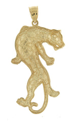 Cargar imagen en el visor de la galería, 14K Yellow Gold Panther Large Pendant Charm
