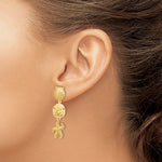 Carica l&#39;immagine nel visualizzatore di Gallery, 14k Yellow Gold Sand Dollar Starfish Clam Scallop Shell Dangle Earrings
