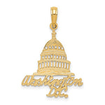 Ladda upp bild till gallerivisning, 14k Yellow Gold Washington DC Capitol Building Pendant Charm
