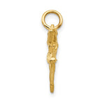 Load image into Gallery viewer, 14k Yellow Gold Ballerina Ballet Dancer 3D Small Pendant Charm
