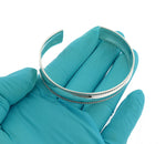 將圖片載入圖庫檢視器 925 Sterling Silver Antique Style Cuff Bangle Bracelet
