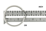 Φόρτωση εικόνας στο εργαλείο προβολής Συλλογής, 14k White Gold 28mm x 4mm Diamond Cut Round Hoop Earrings
