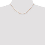 Lataa kuva Galleria-katseluun, 14K Rose Gold 0.7mm Rope Bracelet Anklet Choker Necklace Pendant Chain
