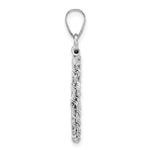 Load image into Gallery viewer, 14K White Gold Rope Edge 1/10 oz American Eagle Krugerrand Coin Bezel Holder Pendant Charm Screw Top Fits 16.5 mm Coins
