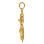 Indlæs billede til gallerivisning 14K Yellow Gold Satin Diamond-Cut Mariners Crucifix Pendant
