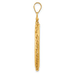 Lataa kuva Galleria-katseluun, 14K Yellow Gold Wheat Chain 1/2 oz American Eagle Panda US $10 Dollar Liberty Indian Coin Bezel Holder Pendant Charm Screw Top Fits 27 mm Coins
