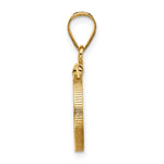 Load image into Gallery viewer, 10K Yellow Gold US $1 Dollar Type 1 Mexican 2 Peso Coin Bezel Holder Pendant Screw Top Fits 13 mm Coins
