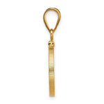 Load image into Gallery viewer, 10K Yellow Gold Polished Coin Bezel Holder Pendant 14 mm
