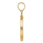 Carica l'immagine nel visualizzatore di Gallery, 10K Yellow Gold 1/10 oz American Eagle Krugerrand Coin Bezel Holder Pendant Screw Top Fits 16.5 mm Coins
