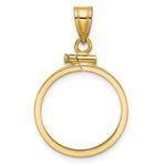 Lade das Bild in den Galerie-Viewer, 10K Yellow Gold US Dime 1/10 oz Panda Cat Coin Bezel Holder Pendant Screw Top Fits 18 mm Coins
