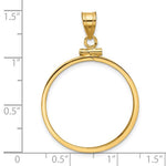 Carica l'immagine nel visualizzatore di Gallery, 10K Yellow Gold 1/2 oz Maple Leaf Australian Nugget Kangaroo Koala Coin Bezel Holder Pendant Screw Top Fits 25 mm Coins
