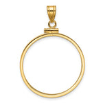 이미지를 갤러리 뷰어에 로드 , 10K Yellow Gold 1/2 oz American Eagle Panda US $10 Dollar Liberty Indian Coin Bezel Holder Pendant Screw Top Fits 27 mm Coins
