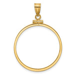 Załaduj obraz do przeglądarki galerii, 14K Yellow Gold 20 Peso Coin Bezel Holder Pendant Screw Top Fits 27.5 mm Coins

