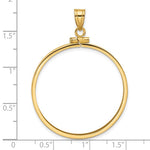 Load image into Gallery viewer, 10K Yellow Gold 1 oz Old US Series Panda Australian Nugget Kangaroo Koala Coin Bezel Holder Pendant Screw Top Fits 32 mm Coins
