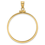 Load image into Gallery viewer, 10K Yellow Gold 1 oz Old US Series Panda Australian Nugget Kangaroo Koala Coin Bezel Holder Pendant Screw Top Fits 32 mm Coins
