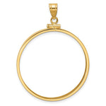 Carica l'immagine nel visualizzatore di Gallery, 10K Yellow Gold 1 oz American Eagle Cat Krugerrand Coin Bezel Holder Pendant Screw Top Fits 32.7 mm Coins
