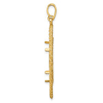 Load image into Gallery viewer, 14K Yellow Gold Greek Key Rope Diamond Cut US $5 Dollar Liberty Indian Statue of Liberty Bald Eagle Congressional Coin Bezel Holder Pendant Charm Prong Fits 21.6 mm Coins
