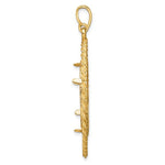 Load image into Gallery viewer, 14K Yellow Gold Greek Key Rope Diamond Cut 1/4 oz American Eagle Panda 2 Rand US $5 Jamestown Coin Bezel Holder Pendant Charm Prong Fits 22 mm Coins
