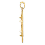 Load image into Gallery viewer, 14K Yellow Gold Greek Key Rope Diamond Cut 1/2 oz American Eagle Panda US $10 Dollar Liberty Indian Coin Bezel Holder Pendant Charm Prong Fits 27 mm Coins
