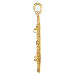 Carregar imagem no visualizador da galeria, 14K Yellow Gold Greek Key Rope Diamond Cut US $20 Dollar Liberty Saint-Gaudens Coin Bezel Holder Pendant Charm Prong Fits 34.2 mm Coins
