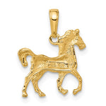 Indlæs billede til gallerivisning 14k Yellow Gold Horse Pendant Charm

