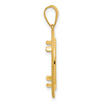 Lade das Bild in den Galerie-Viewer, 14K Yellow Gold Diamond Cut Layered 1/10 oz American Eagle Krugerrand Coin Bezel Holder Pendant Prong Fits 16.5 mm Coins
