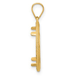 Kép betöltése a galériamegjelenítőbe: 14K Yellow Gold Diamond Cut Popcorn US Dime 1/10 oz Panda Cat Coin Bezel Holder Pendant Prong Fits 18 mm Coins
