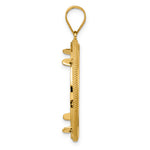 Lataa kuva Galleria-katseluun, 14K Yellow Gold Diamond Cut Popcorn 1/2 oz American Eagle Panda US $10 Dollar Liberty Indian Coin Bezel Holder Pendant Prong Fits 27 mm Coins
