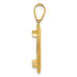 Kép betöltése a galériamegjelenítőbe: 14K Yellow Gold Beaded 1/10 oz American Eagle Krugerrand Coin Bezel Holder Pendant Prong Fits 16.5 mm Coins
