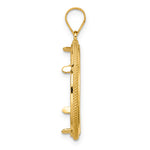 Lade das Bild in den Galerie-Viewer, 14K Yellow Gold Beaded 1/4 oz American Eagle Panda 2 Rand US $5 Jamestown Coin Bezel Holder Pendant Prong Fits 22 mm Coins
