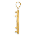 Kép betöltése a galériamegjelenítőbe: 14K Yellow Gold Beaded 1/2 oz American Eagle Panda US $10 Dollar Liberty Indian Coin Bezel Holder Pendant Prong Fits 27 mm Coins

