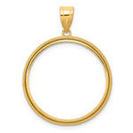Kép betöltése a galériamegjelenítőbe: 14K Yellow Gold Beaded 1/2 oz American Eagle Panda US $10 Dollar Liberty Indian Coin Bezel Holder Pendant Prong Fits 27 mm Coins
