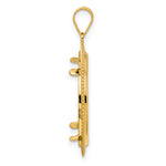Lade das Bild in den Galerie-Viewer, 14K Yellow Gold Diamond Cut Scalloped 1/4 oz American Eagle Panda 2 Rand US $5 Jamestown Coin Bezel Holder Pendant Prong Fits 22 mm Coins

