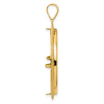 Lataa kuva Galleria-katseluun, 14K Yellow Gold Textured Scalloped 1 oz American Eagle Cat Krugerrand Coin Bezel Holder Pendant Prong Fits 32.7 mm Coins
