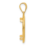 Lade das Bild in den Galerie-Viewer, 14K Yellow Gold Squares 1/10 oz American Eagle Krugerrand Coin Bezel Holder Pendant Prong Fits 16.5 mm Coins
