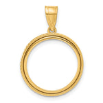 Lade das Bild in den Galerie-Viewer, 14K Yellow Gold Squares 1/10 oz American Eagle Krugerrand Coin Bezel Holder Pendant Prong Fits 16.5 mm Coins
