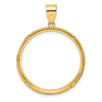 Lade das Bild in den Galerie-Viewer, 14K Yellow Gold Squares 1/2 oz American Eagle Panda US $10 Dollar Liberty Indian Coin Bezel Holder Pendant Prong Fits 27 mm Coins
