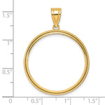Lade das Bild in den Galerie-Viewer, 14K Yellow Gold Squares 1/2 oz American Eagle Panda US $10 Dollar Liberty Indian Coin Bezel Holder Pendant Prong Fits 27 mm Coins
