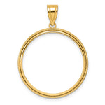 Lade das Bild in den Galerie-Viewer, 14K Yellow Gold Squares 1/2 oz American Eagle Panda US $10 Dollar Liberty Indian Coin Bezel Holder Pendant Prong Fits 27 mm Coins
