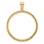 Cargar imagen en el visor de la galería, 14K Yellow Gold Squares Old US Series 1 oz Panda Australian Nugget Kangaroo Koala Coin Bezel Holder Pendant Prong Fits 32 mm Coins
