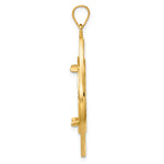 Kép betöltése a galériamegjelenítőbe: 14K Yellow Gold Diamond Cut Riptide Diagonal Riptide 1/4 oz American Eagle Panda 2 Rand US $5 Jamestown Coin Bezel Holder Pendant Prong Fits 22 mm Coins
