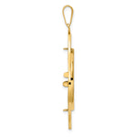 Kép betöltése a galériamegjelenítőbe: 14K Yellow Gold Diamond Cut Riptide Diagonal Riptide 1/2 oz American Eagle Panda US $10 Dollar Liberty Indian Coin Bezel Holder Pendant Prong Fits 27 mm Coins
