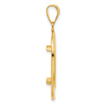 Load image into Gallery viewer, 14K Yellow Gold Riptide 1/10 oz American Eagle Krugerrand Coin Bezel Holder Pendant Prong Fits 16.5 mm Coins
